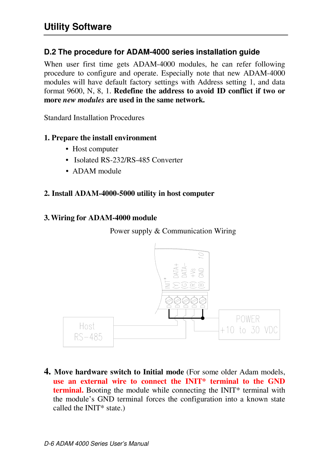 Advantech ADAM 4000 user manual Procedure for ADAM-4000 series installation guide, Prepare the install environment 