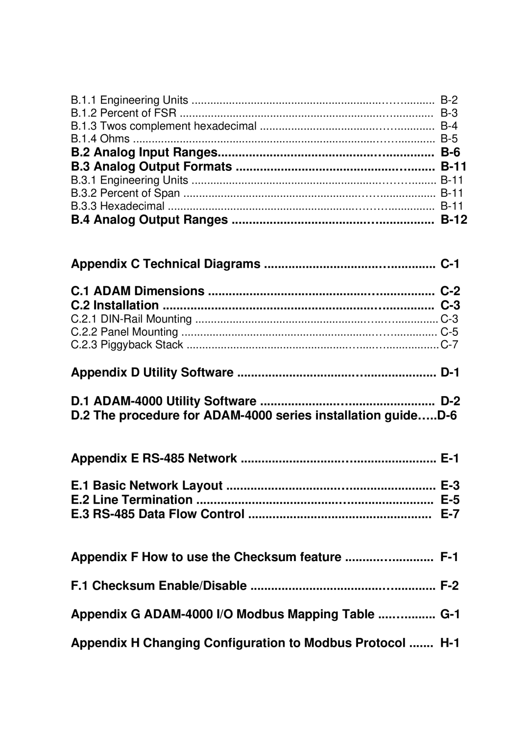 Advantech ADAM 4000 user manual 