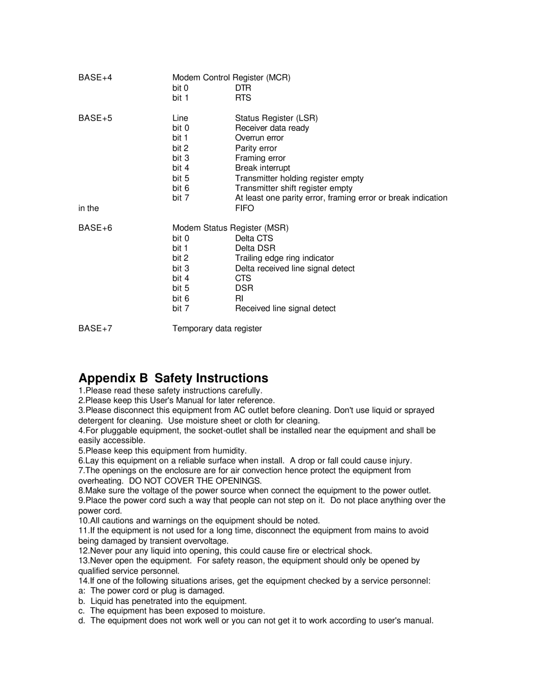 Advantech ADAM-4500 user manual BASE+4 