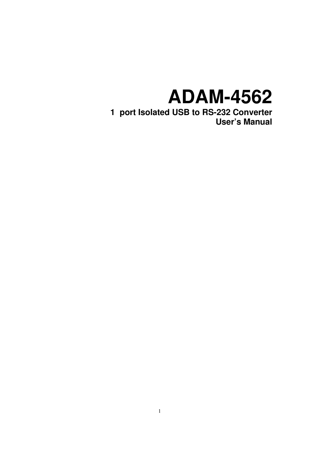 Advantech ADAM-4562 user manual 