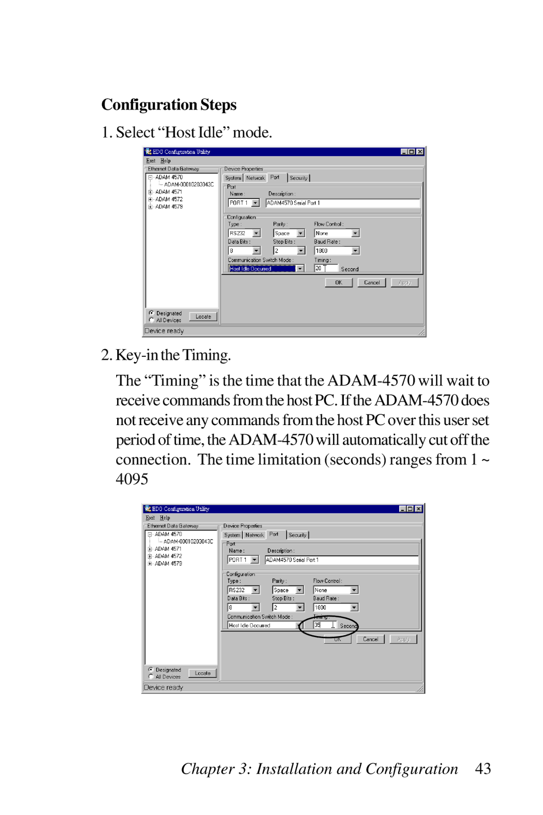 Advantech EDG-4504, ADAM-4571, ADAM-4570 user manual Configuration Steps 