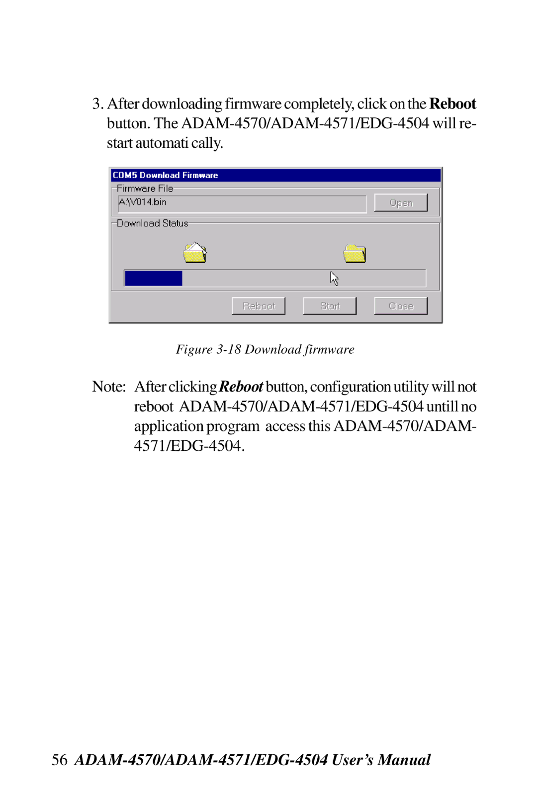 Advantech ADAM-4571, ADAM-4570, EDG-4504 user manual Download firmware 