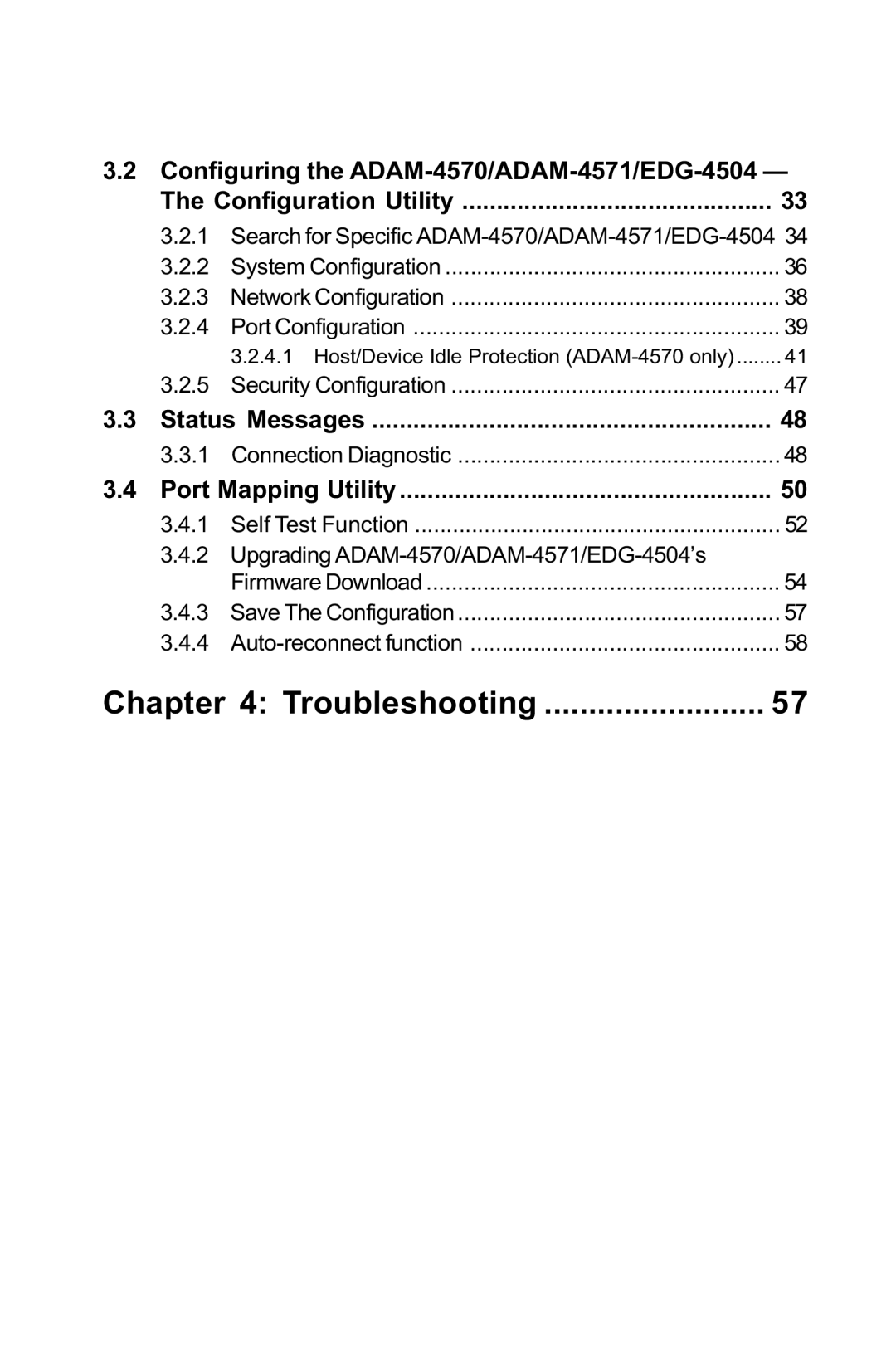 Advantech ADAM-4570, ADAM-4571, EDG-4504 user manual Troubleshooting 