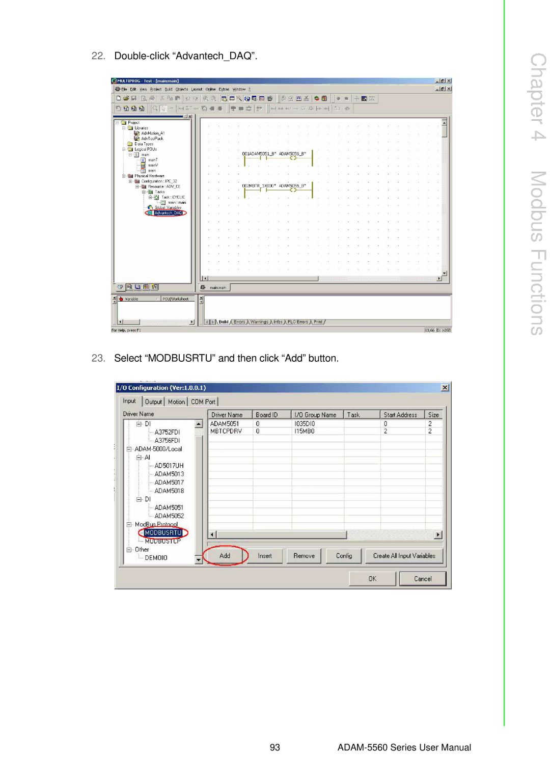 Advantech ADAM-5560 user manual Modbus Functions 