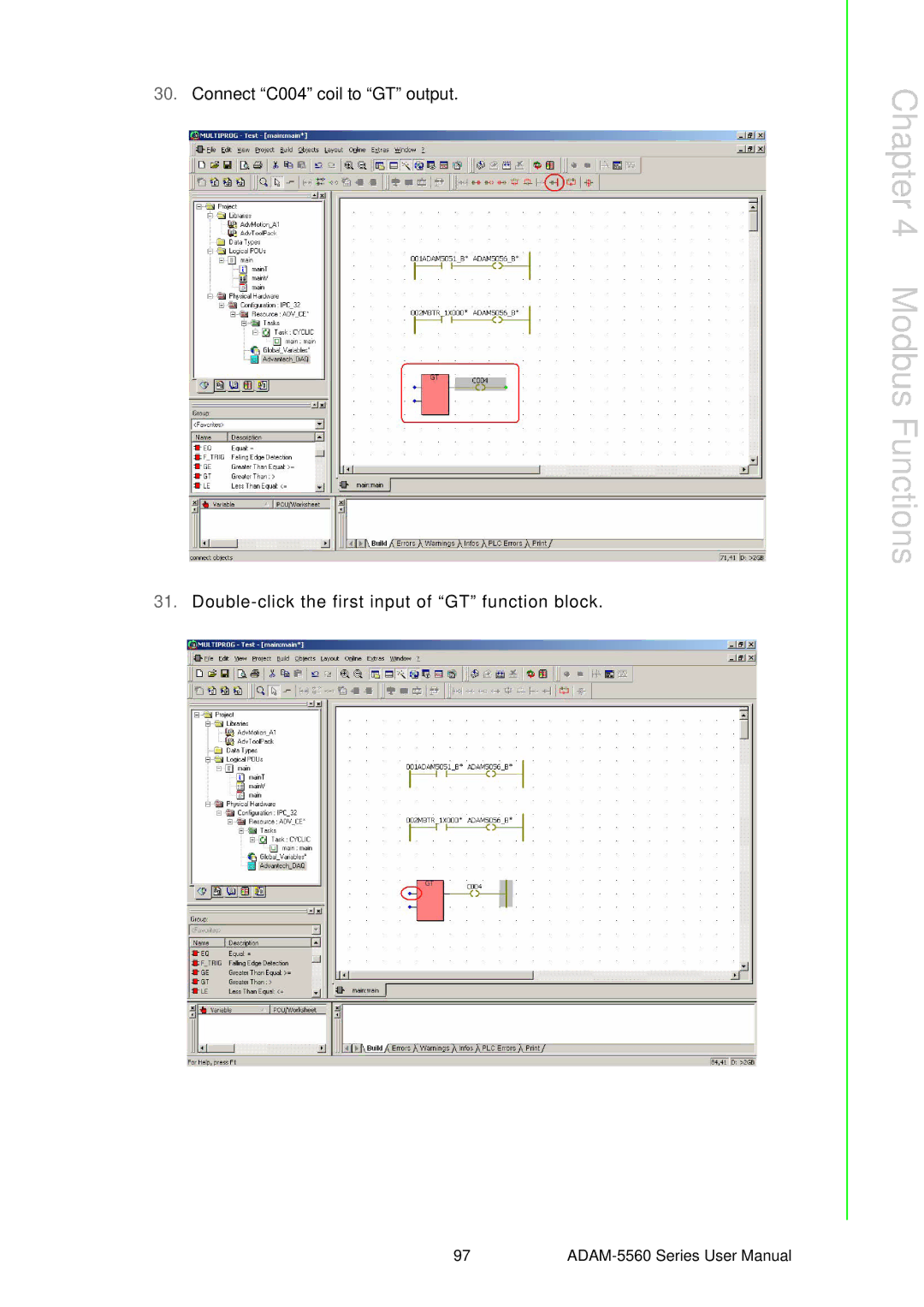 Advantech ADAM-5560 user manual Modbus Functions 