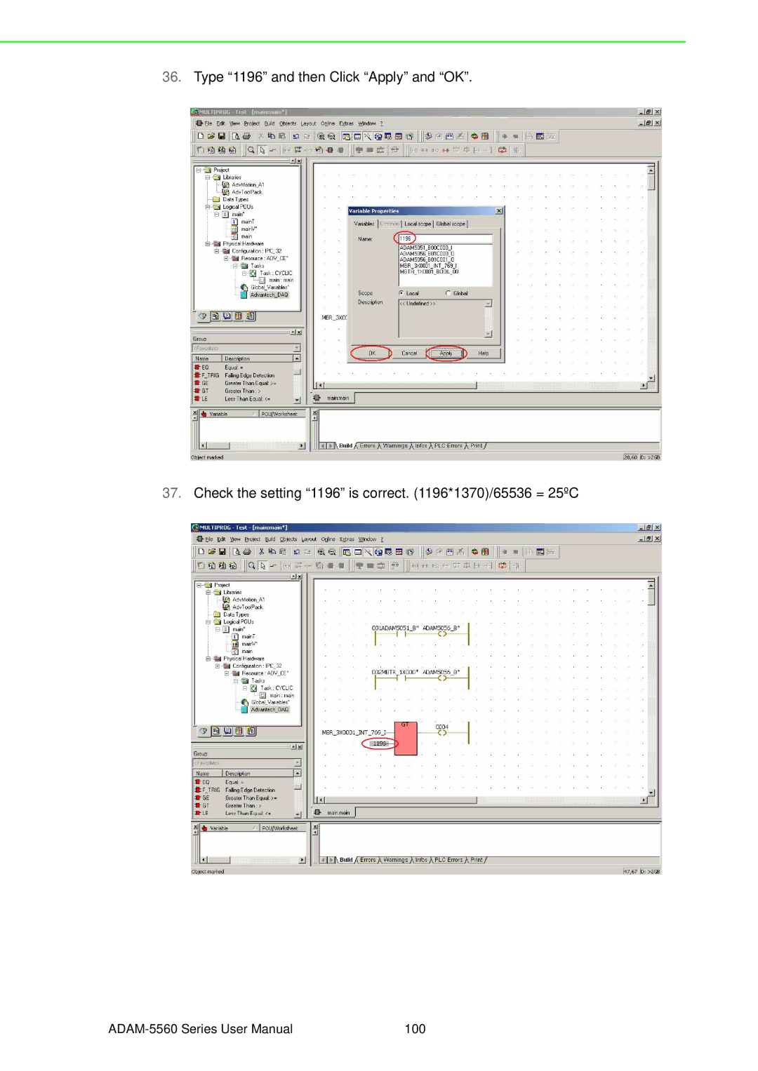 Advantech ADAM-5560 user manual 100 