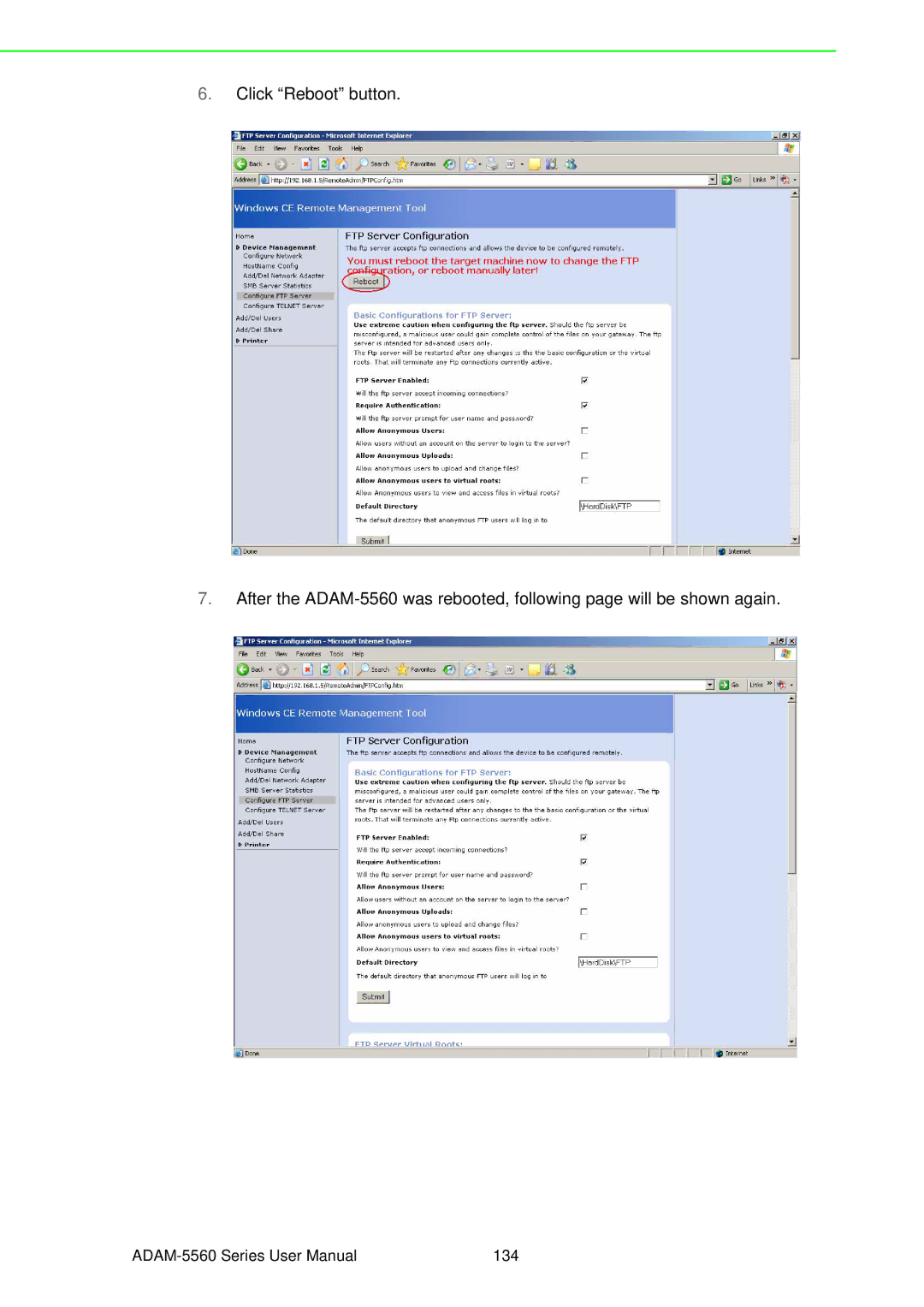 Advantech ADAM-5560 user manual 134 