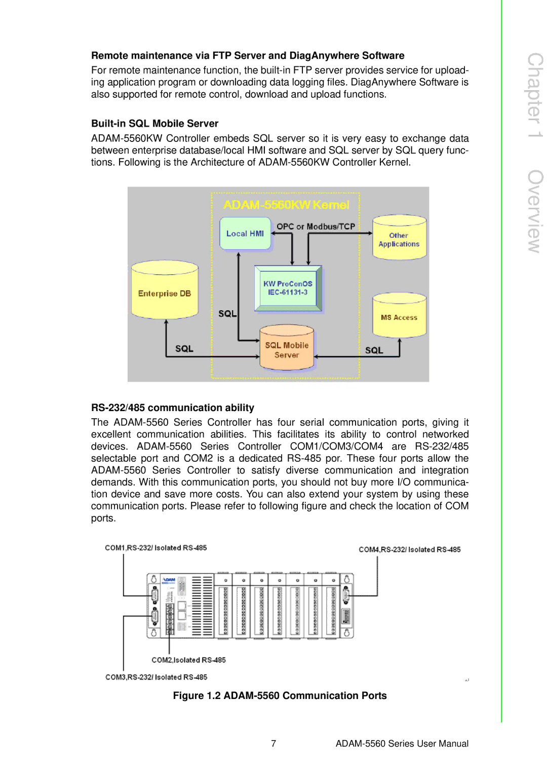 Advantech user manual ADAM-5560 Communication Ports 