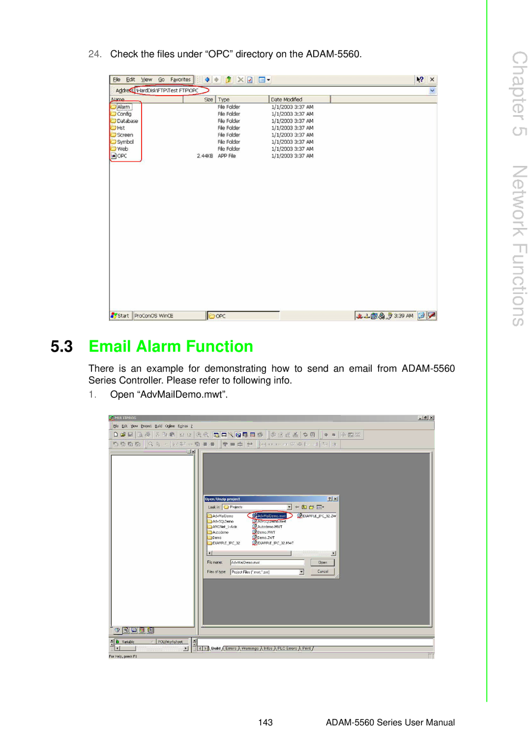 Advantech ADAM-5560 user manual Email Alarm Function 