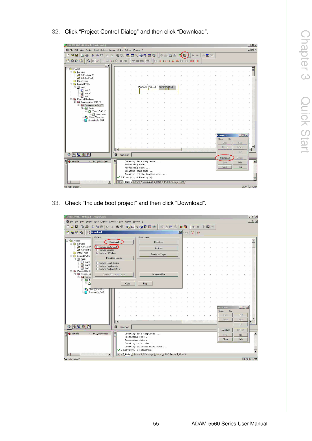 Advantech ADAM-5560 user manual Quick Start 