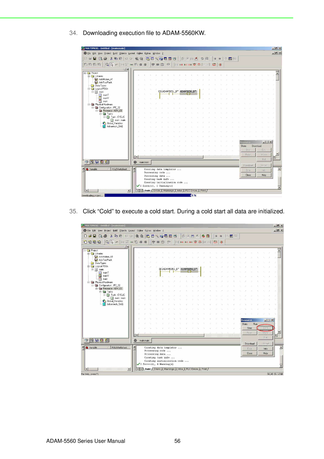 Advantech ADAM-5560 user manual 