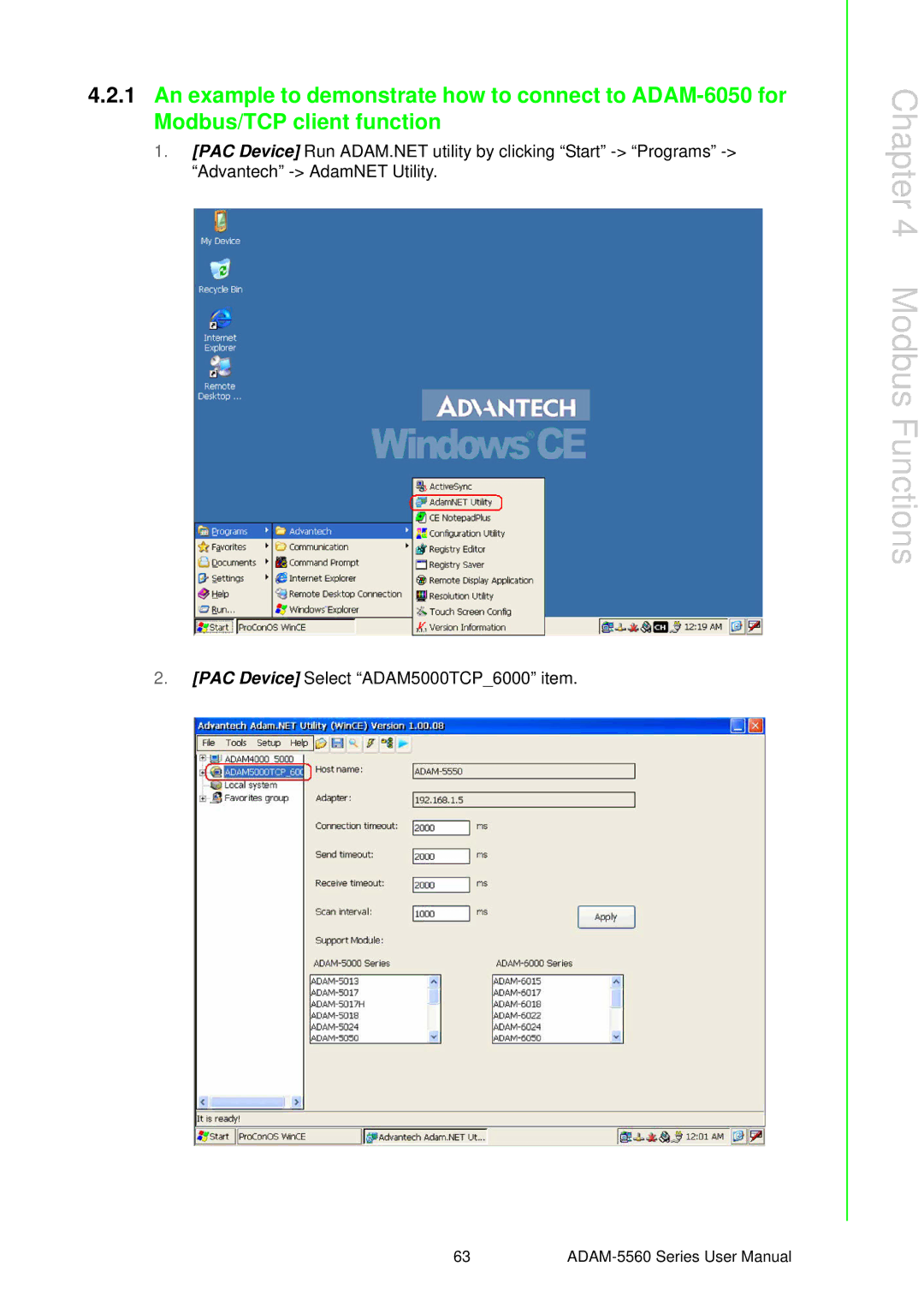 Advantech ADAM-5560 user manual Modbus Functions 