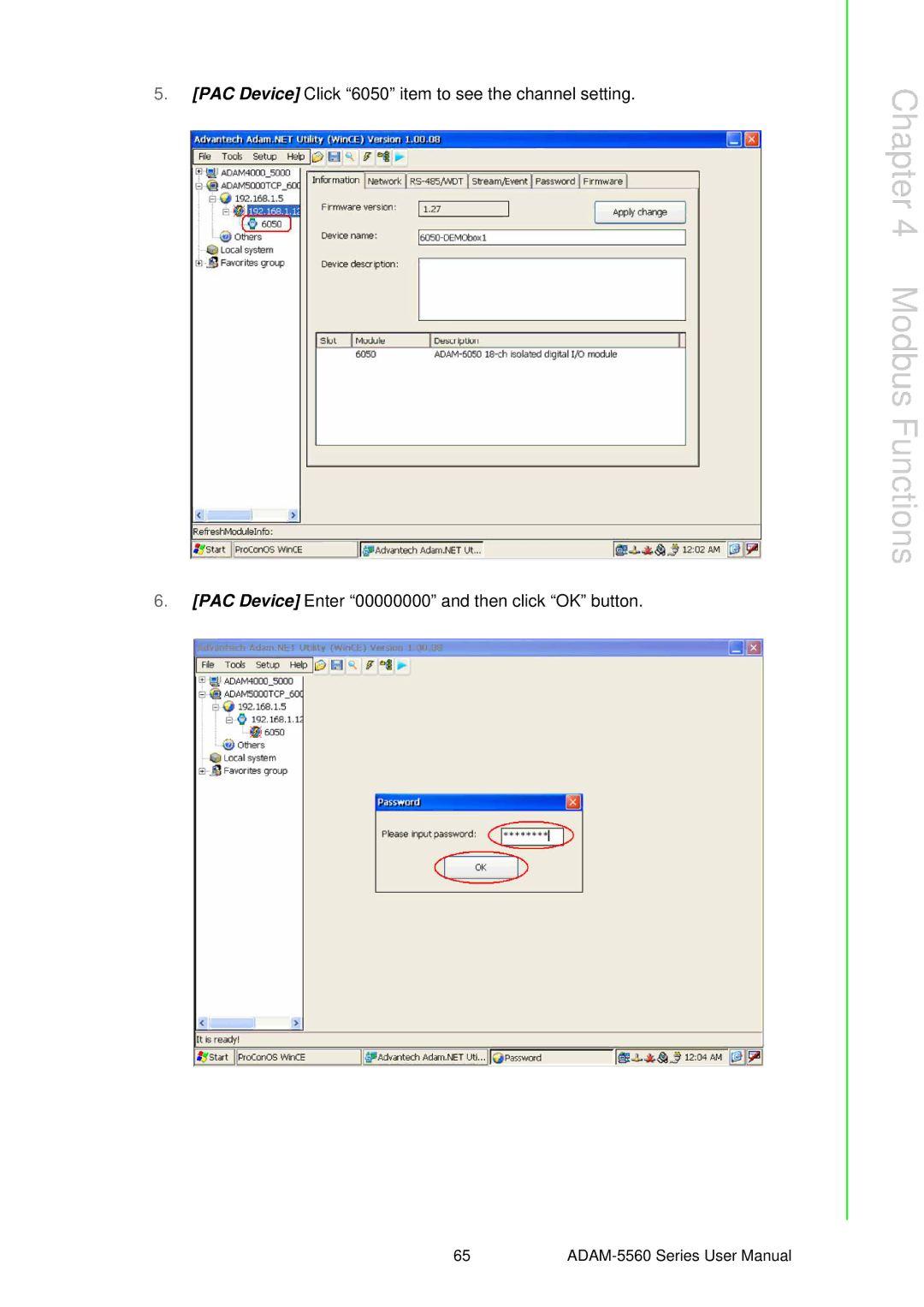 Advantech ADAM-5560 user manual Modbus Functions 