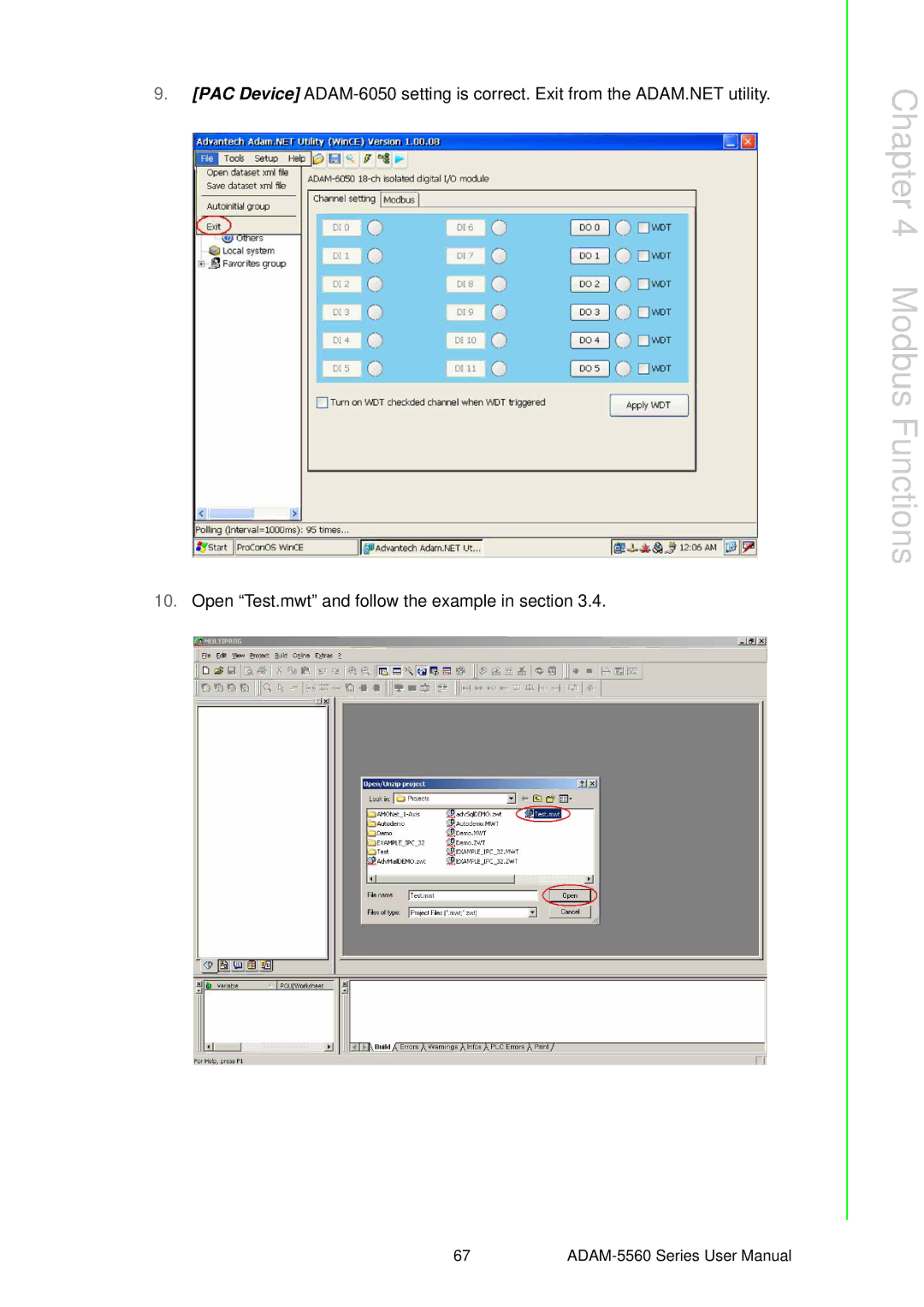 Advantech ADAM-5560 user manual Modbus Functions 