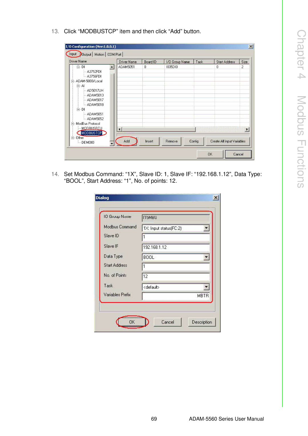 Advantech ADAM-5560 user manual Modbus Functions 