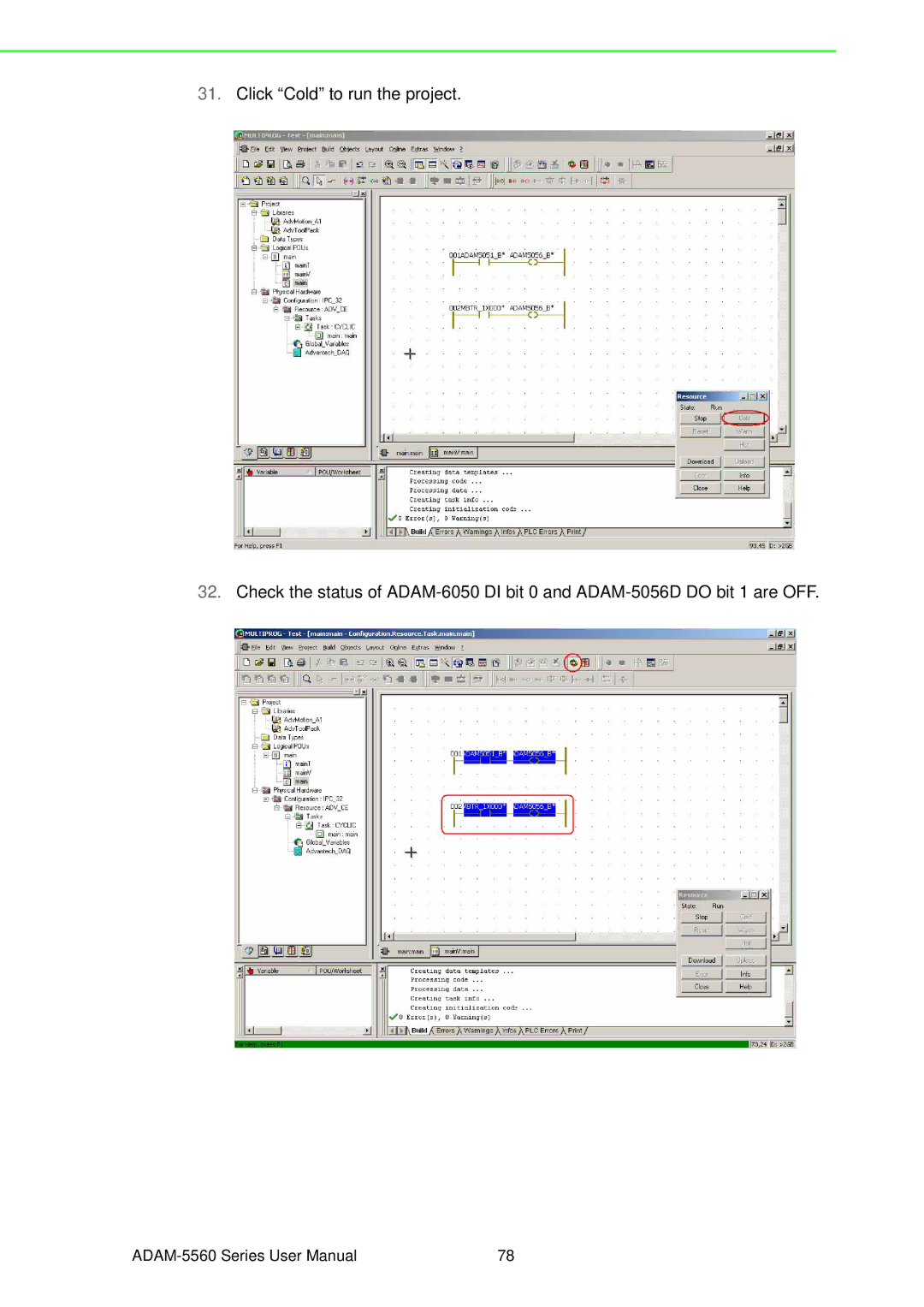 Advantech ADAM-5560 user manual 