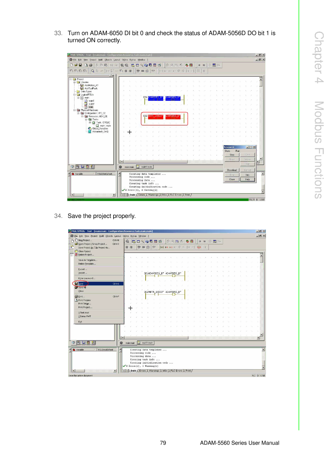 Advantech ADAM-5560 user manual Modbus Functions 