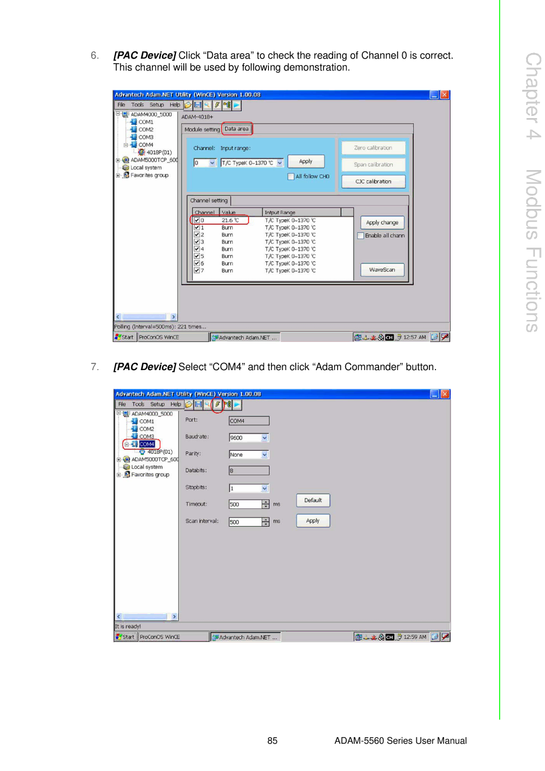 Advantech ADAM-5560 user manual Modbus Functions 