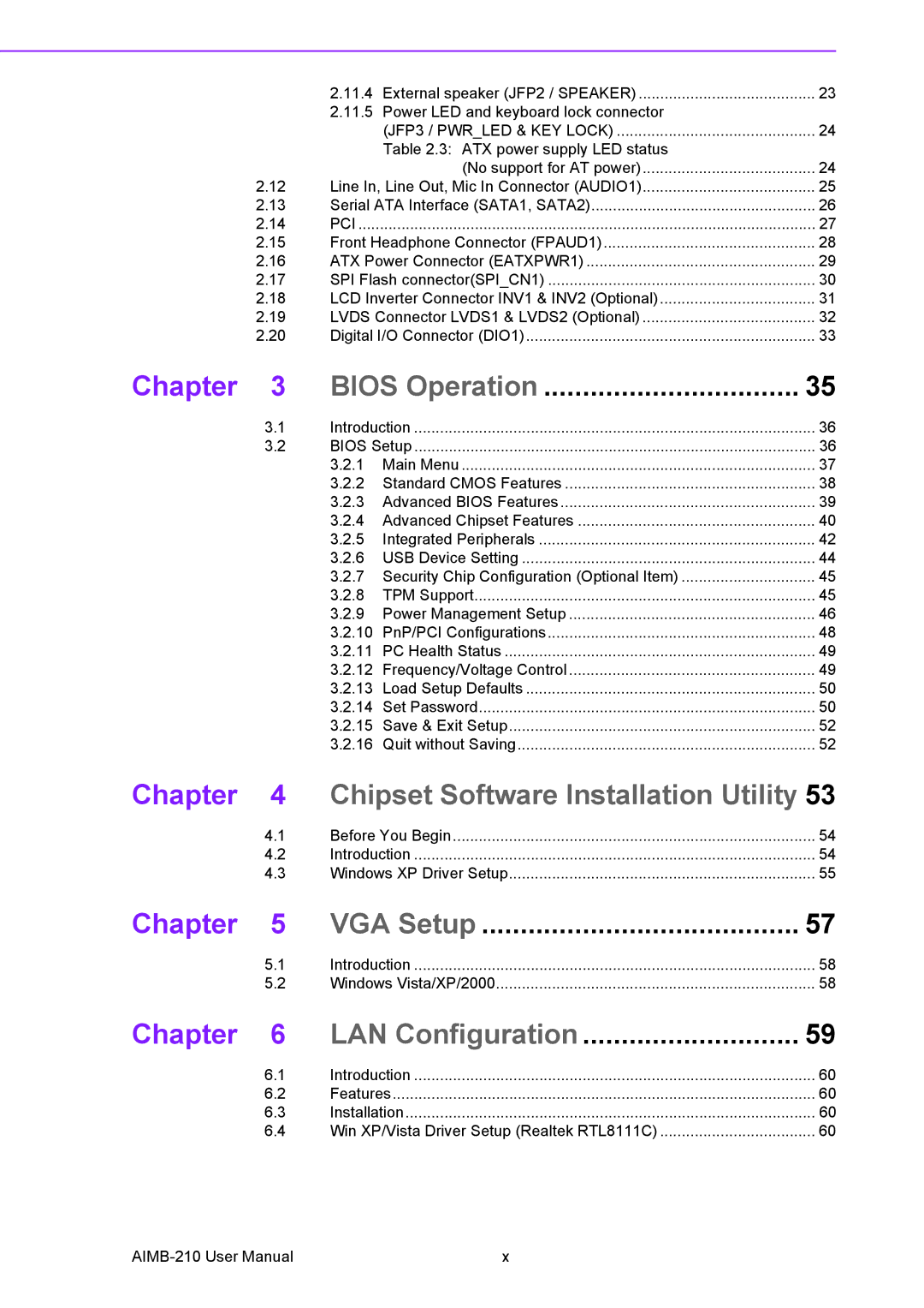 Advantech AIMB-210 user manual Chipset Software Installation Utility 