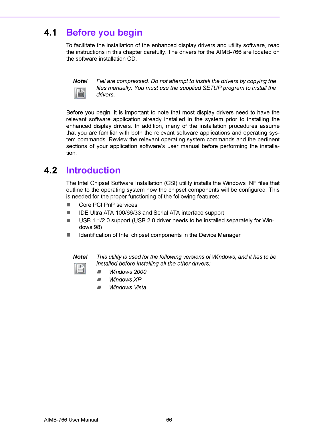 Advantech AIMB-766 user manual Before you begin, Introduction 