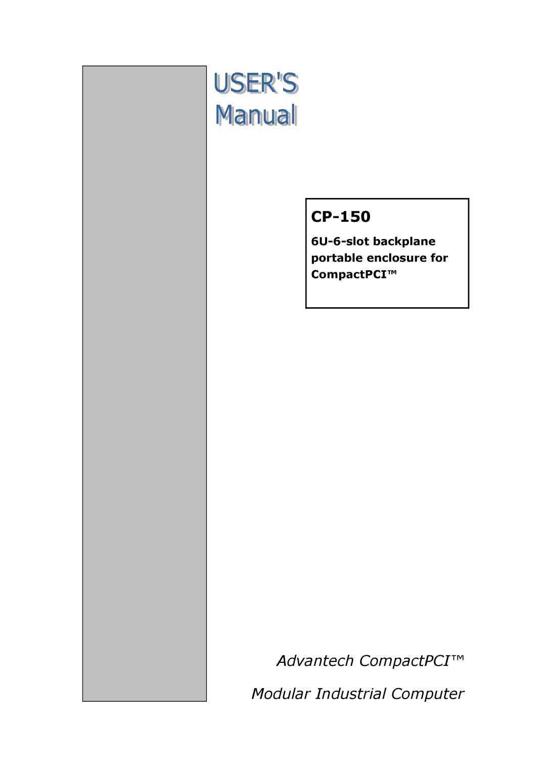 Advantech CP-150 manual 