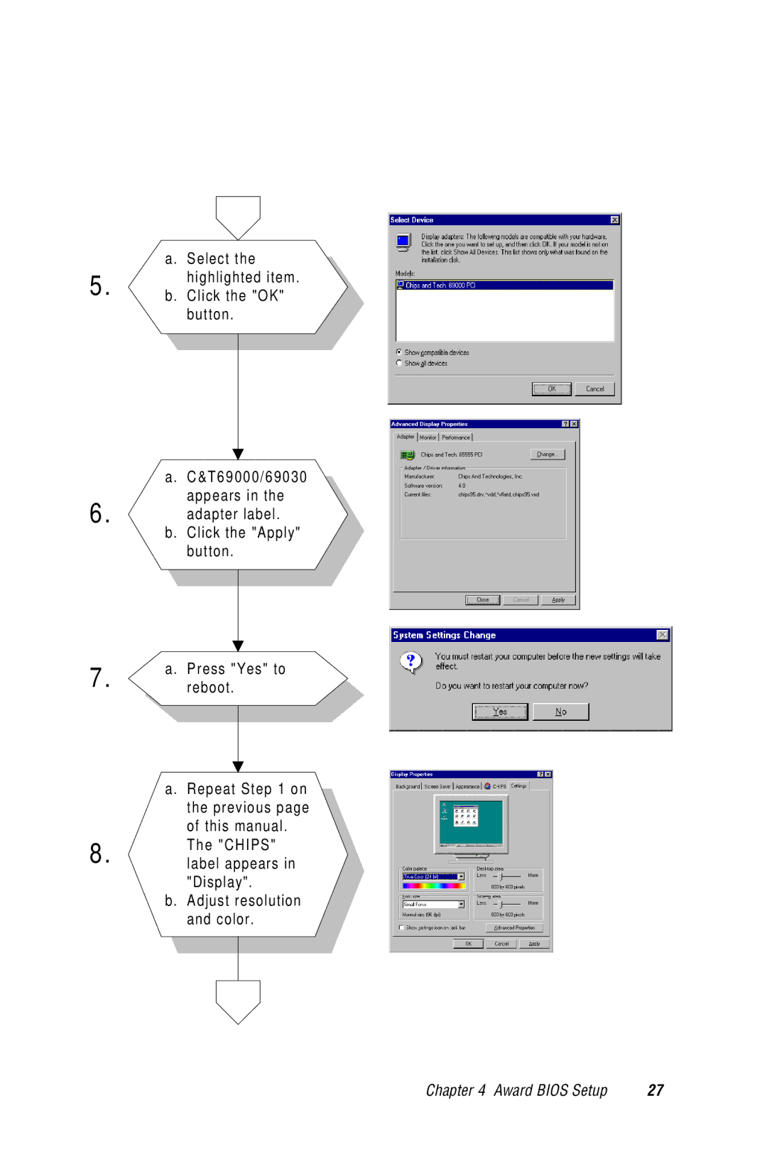 Advantech CPC-2520 user manual Select the highlighted item Click the OK button 