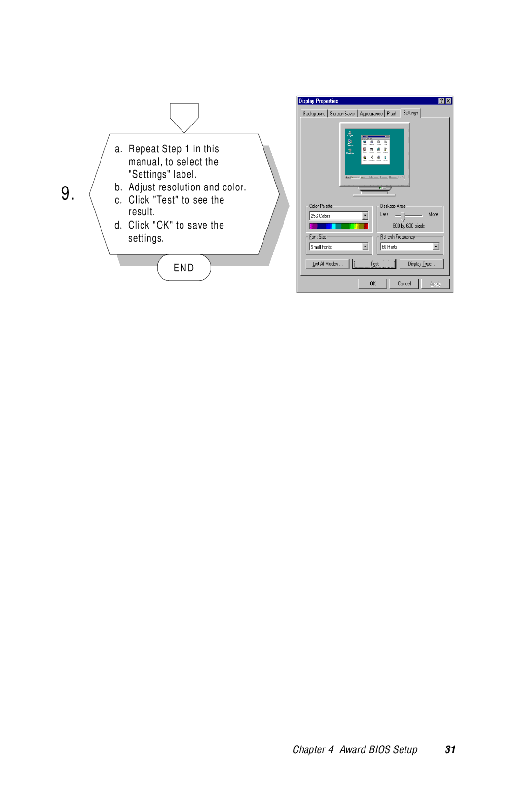 Advantech CPC-2520 user manual Repeat in this manual, to select the Settings label 