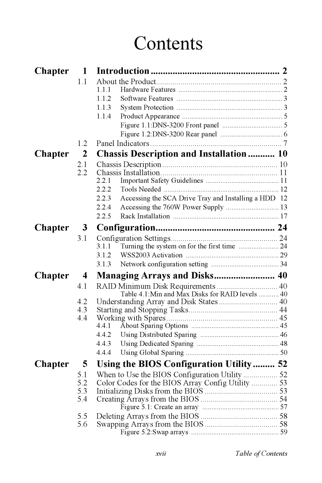 Advantech DNS-3200 user manual Contents 