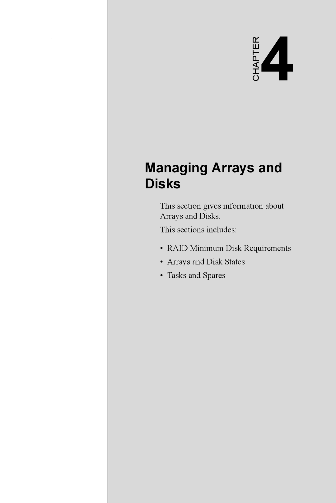 Advantech DNS-3200 user manual Managing Arrays and Disks 