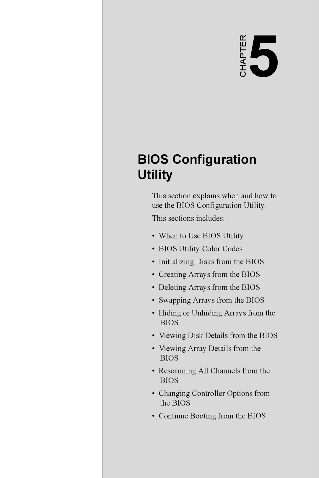 Advantech DNS-3200 user manual Bios Configuration Utility 