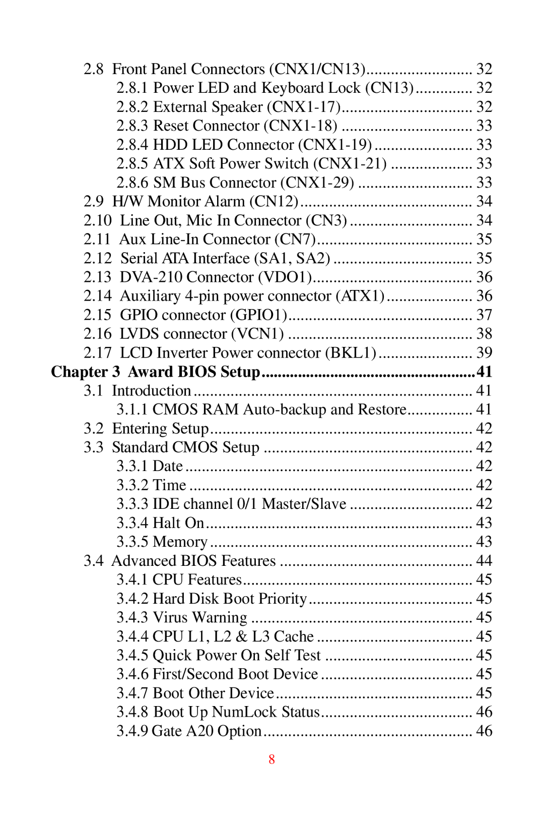 Advantech DVMB-554E user manual Award Bios Setup 