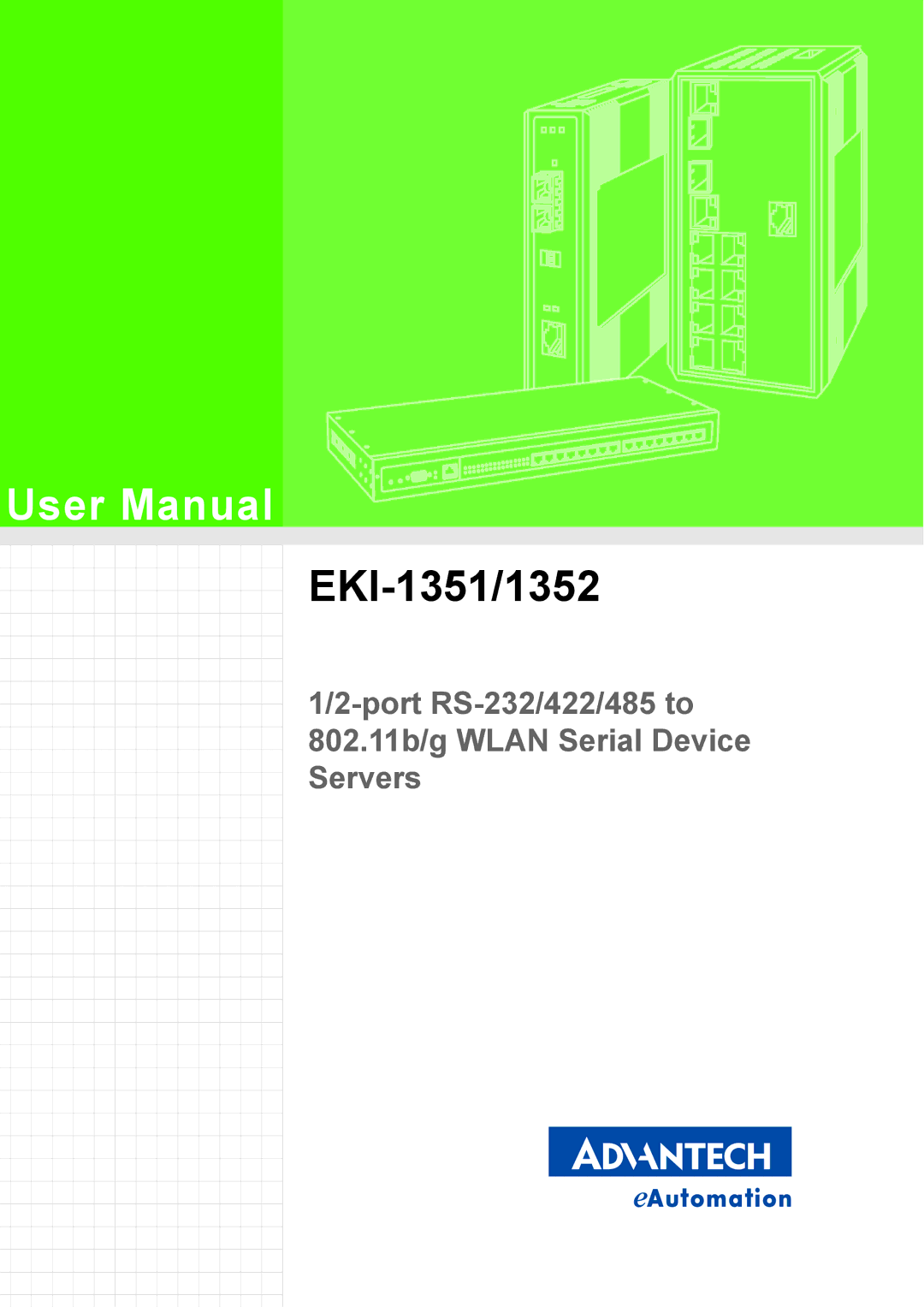 Advantech EKI-1352 manual EKI-1351/1352 