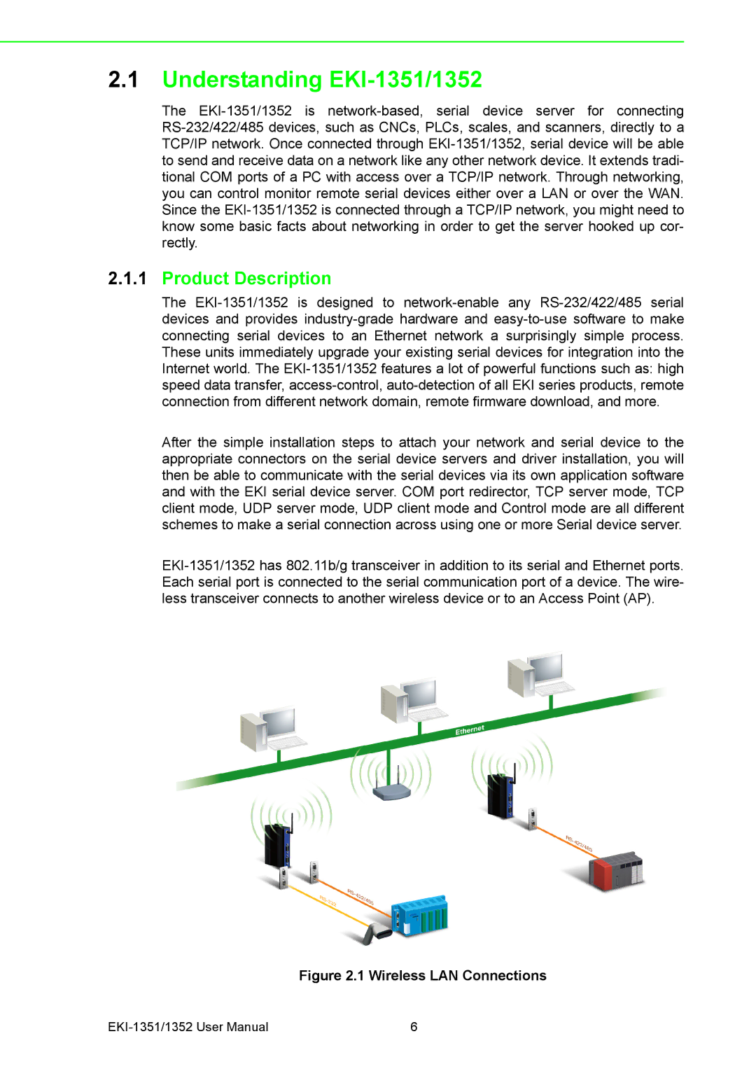 Advantech EKI-1352 manual Understanding EKI-1351/1352, Product Description 