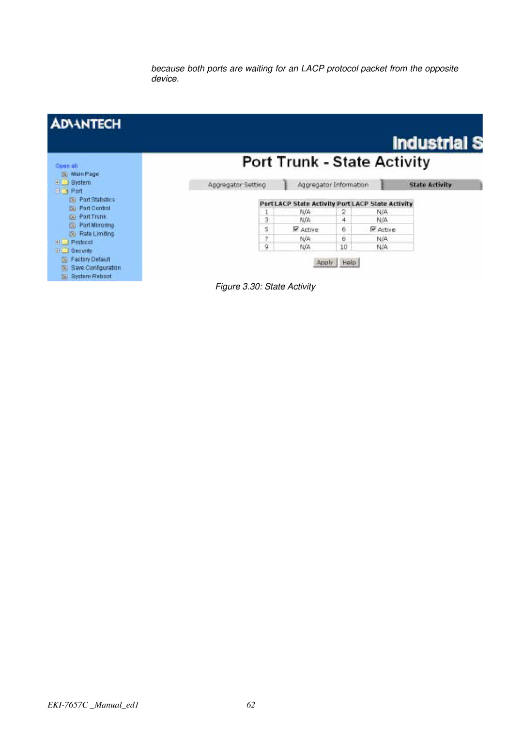 Advantech EKI-7657C user manual State Activity 