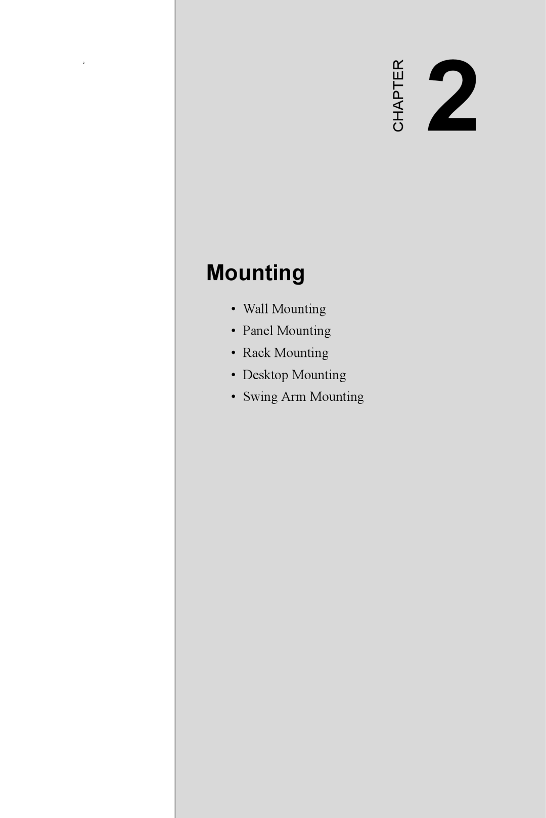 Advantech FPM-3150 Series user manual Mounting 