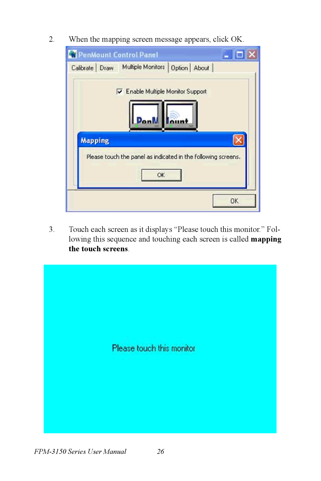 Advantech FPM-3150 Series user manual 