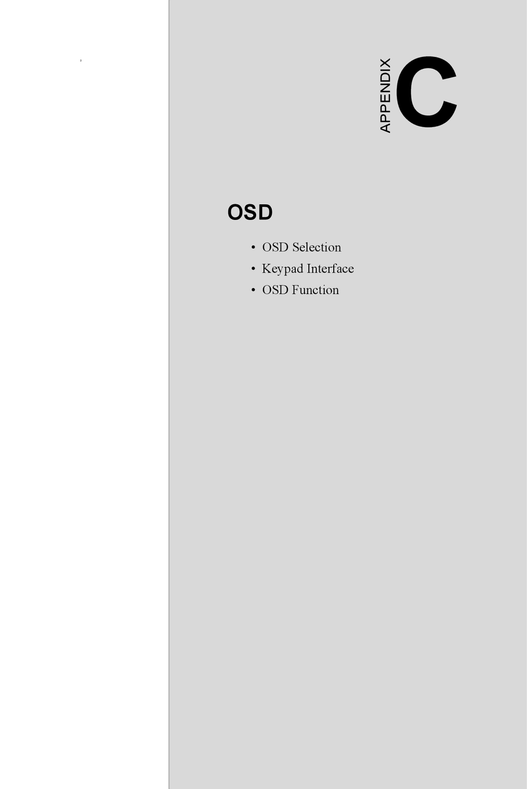 Advantech FPM-3150 Series user manual Osd 