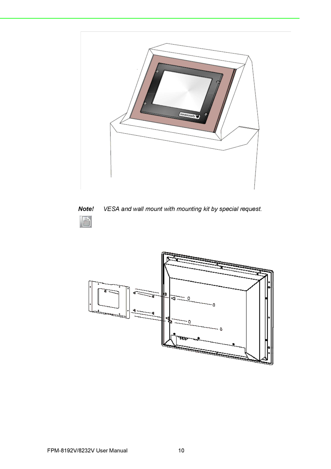 Advantech FPM-8192V/8232V user manual 