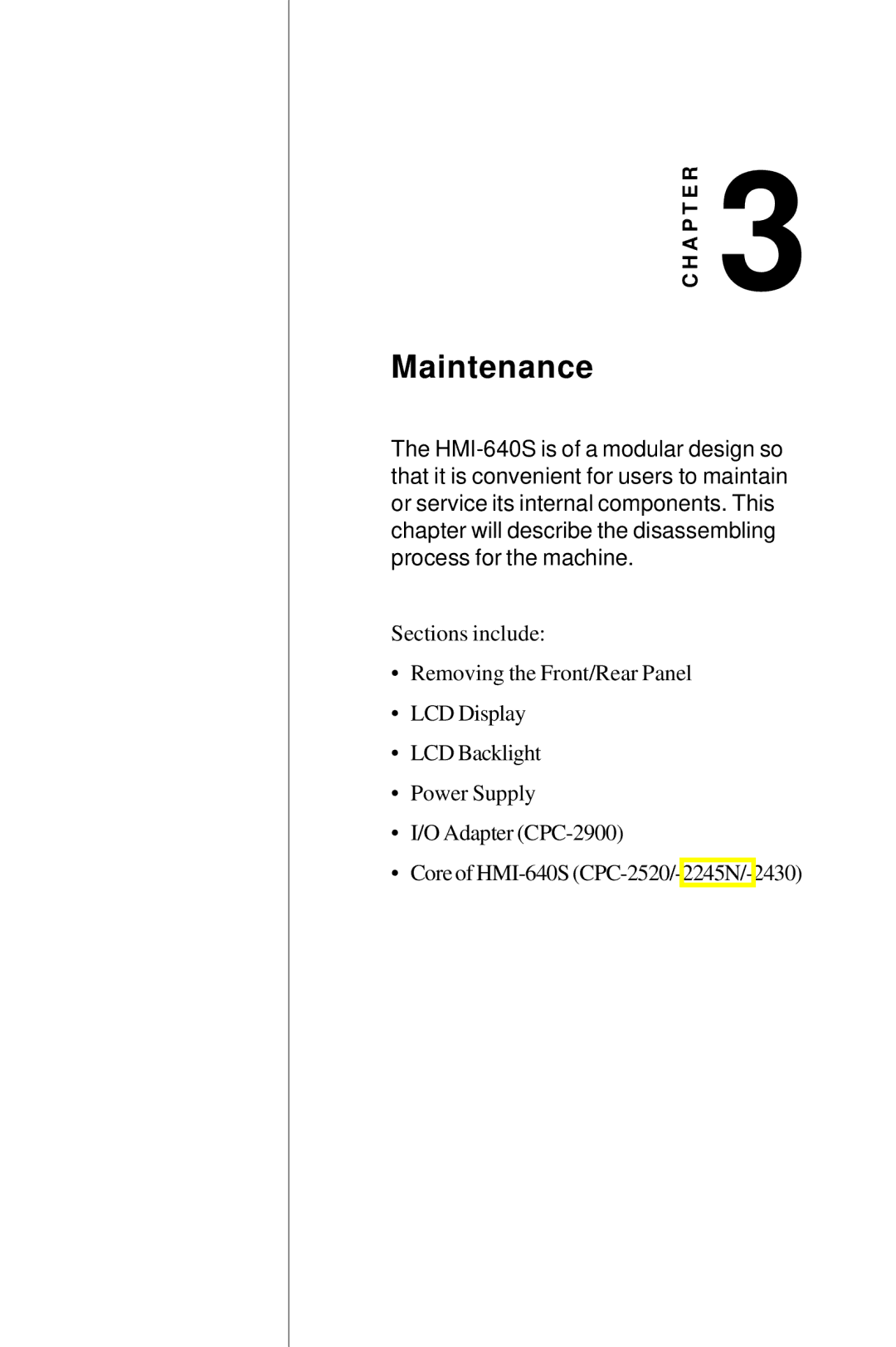 Advantech HMI-640S user manual Maintenance 