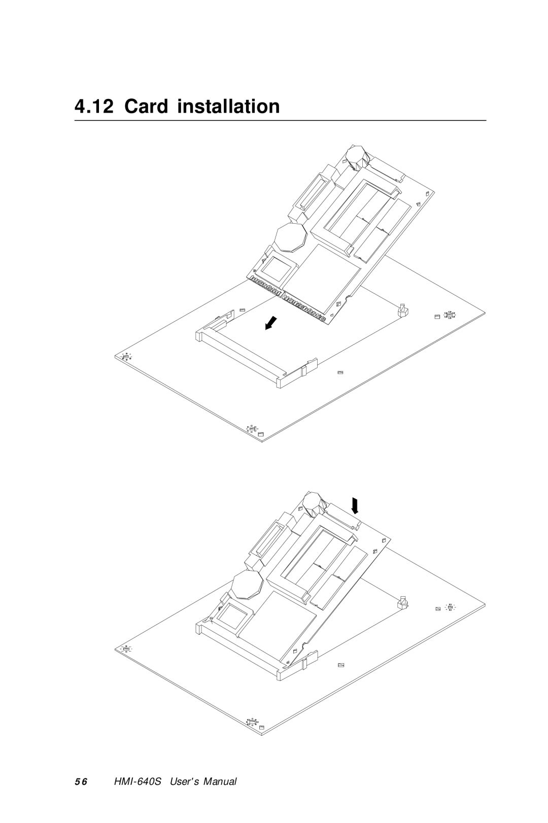 Advantech HMI-640S user manual Card installation 