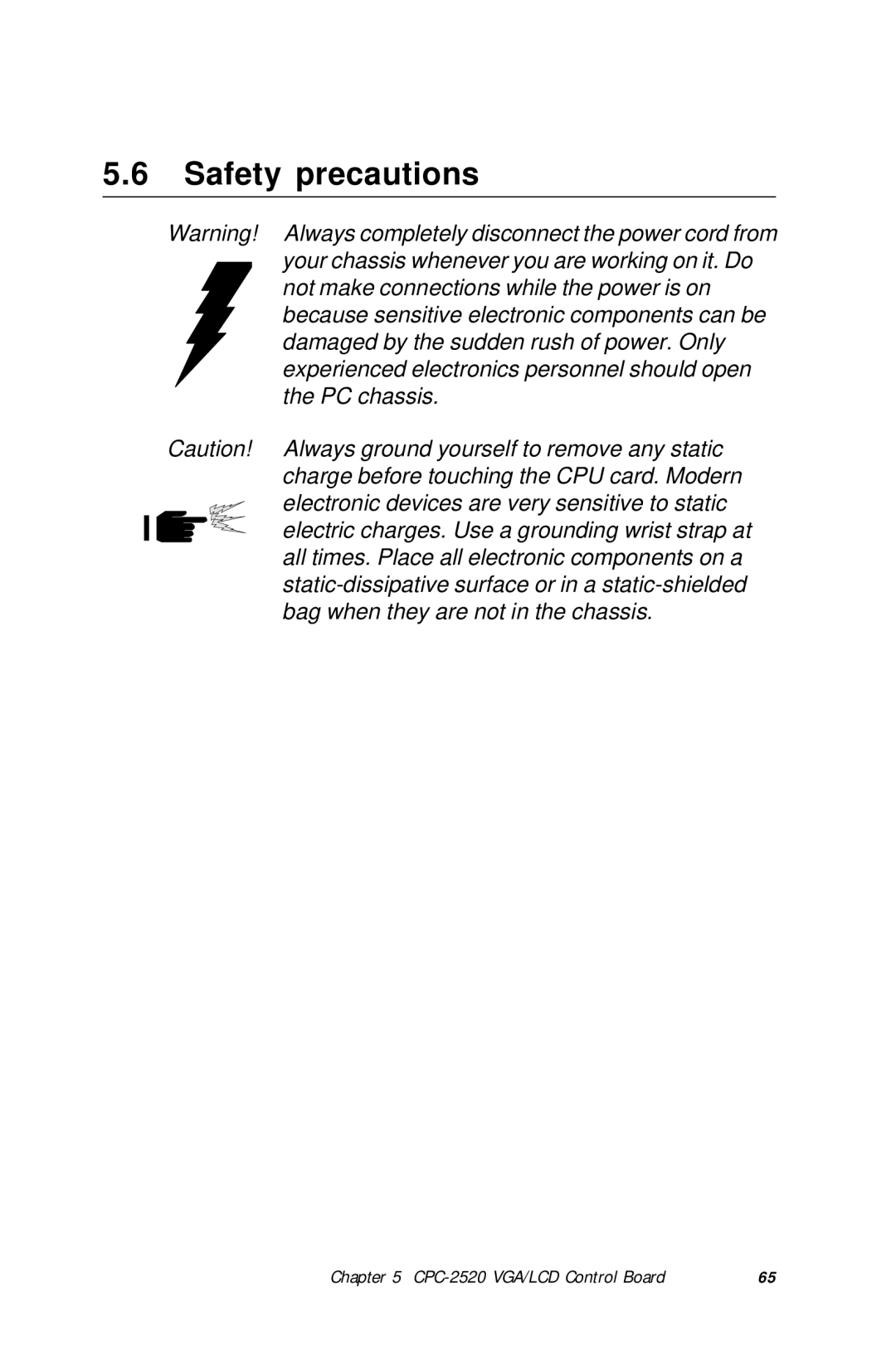 Advantech HMI-640S user manual Safety precautions 