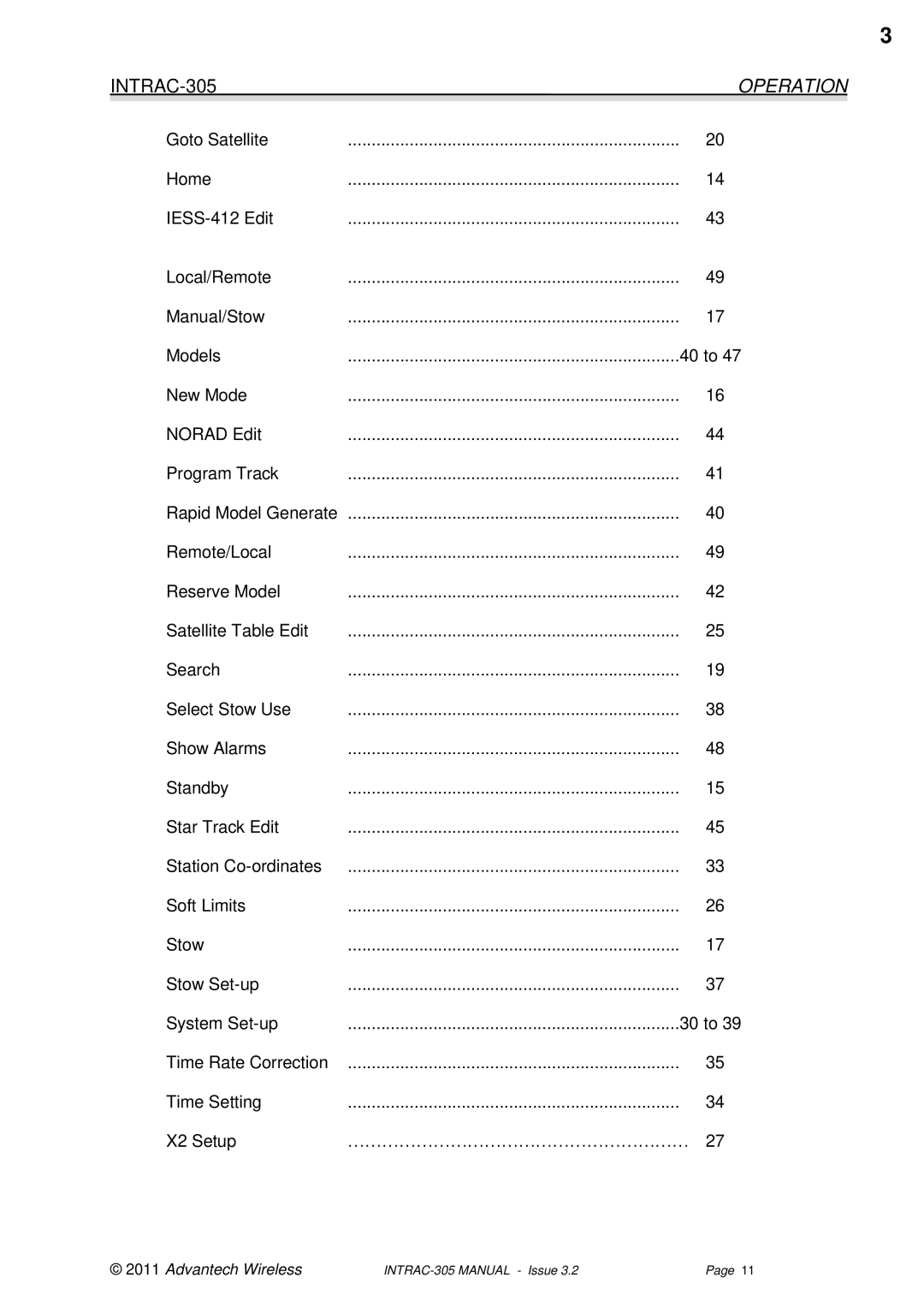 Advantech INTRAC-305 user manual 