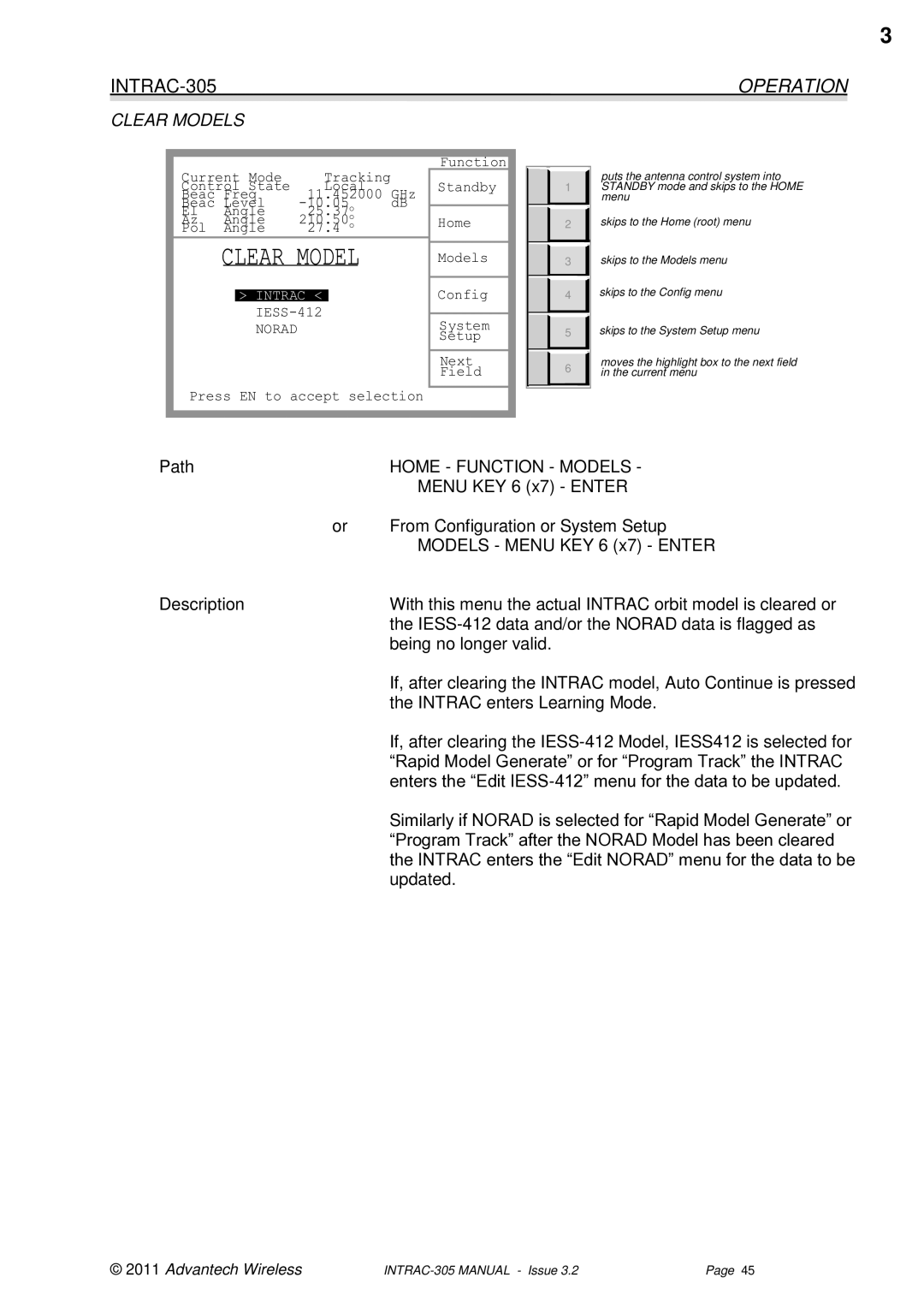 Advantech INTRAC-305 user manual Clear Models, Intrac IESS-412 