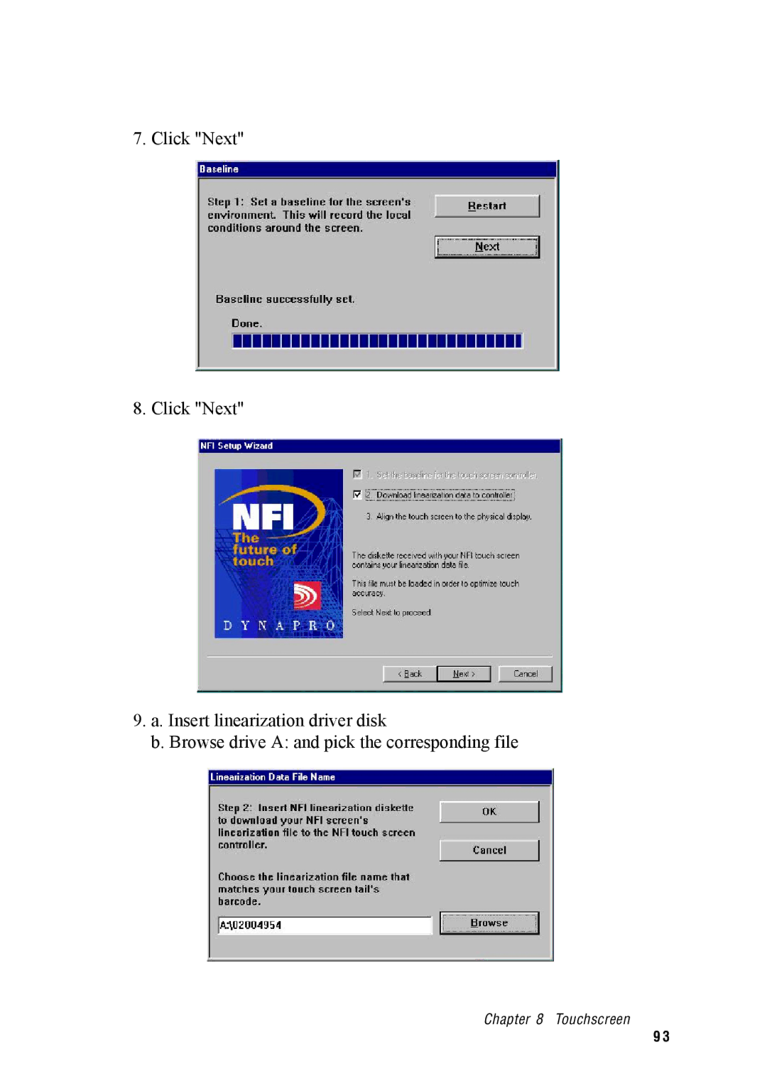 Advantech IPPC-9120, IPPC-9150 user manual Touchscreen 