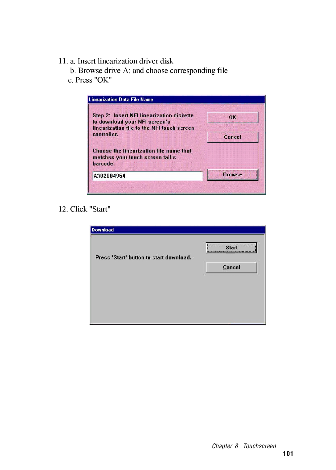 Advantech IPPC-9120, IPPC-9150 user manual Touchscreen 