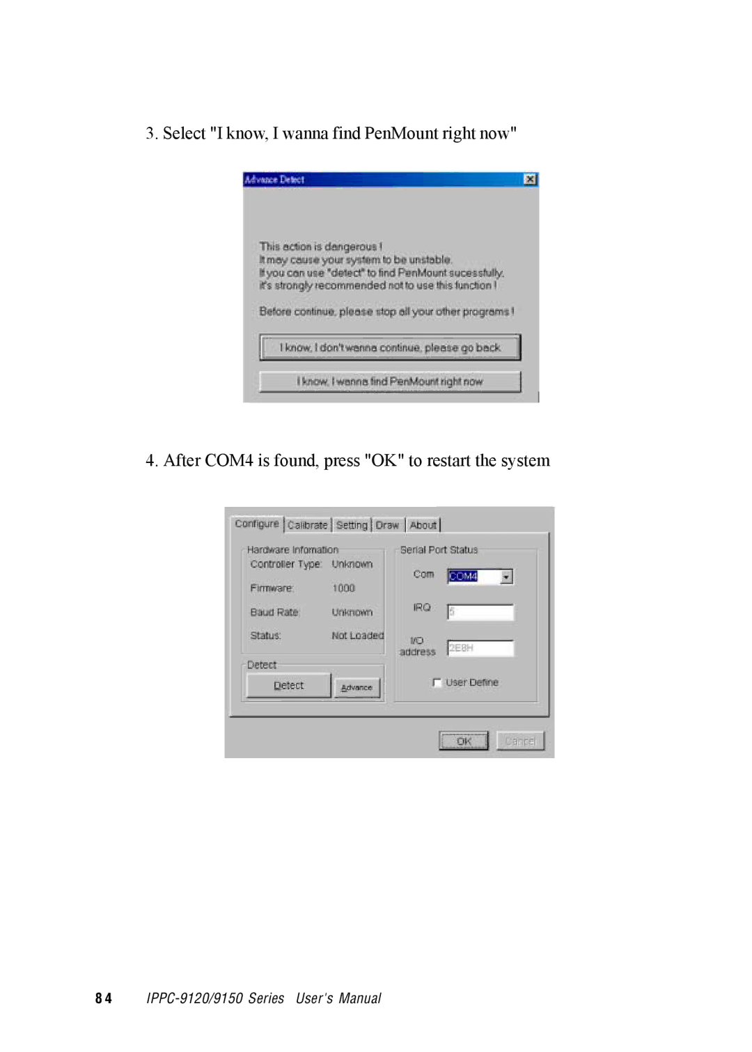 Advantech IPPC-9150, IPPC-9120 user manual 