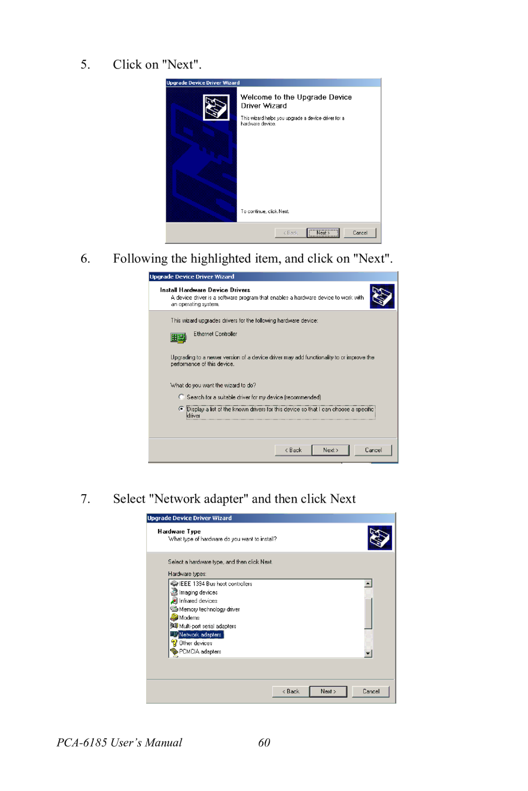 Advantech user manual PCA-6185 User’s Manual 