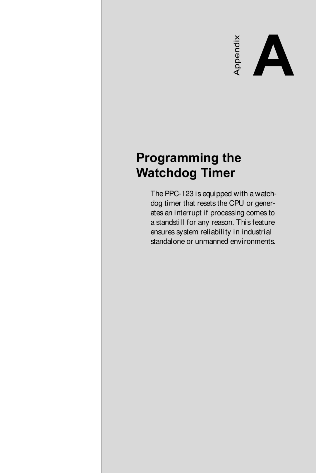 Advantech PCA-6185 user manual Programming the Watchdog Timer 