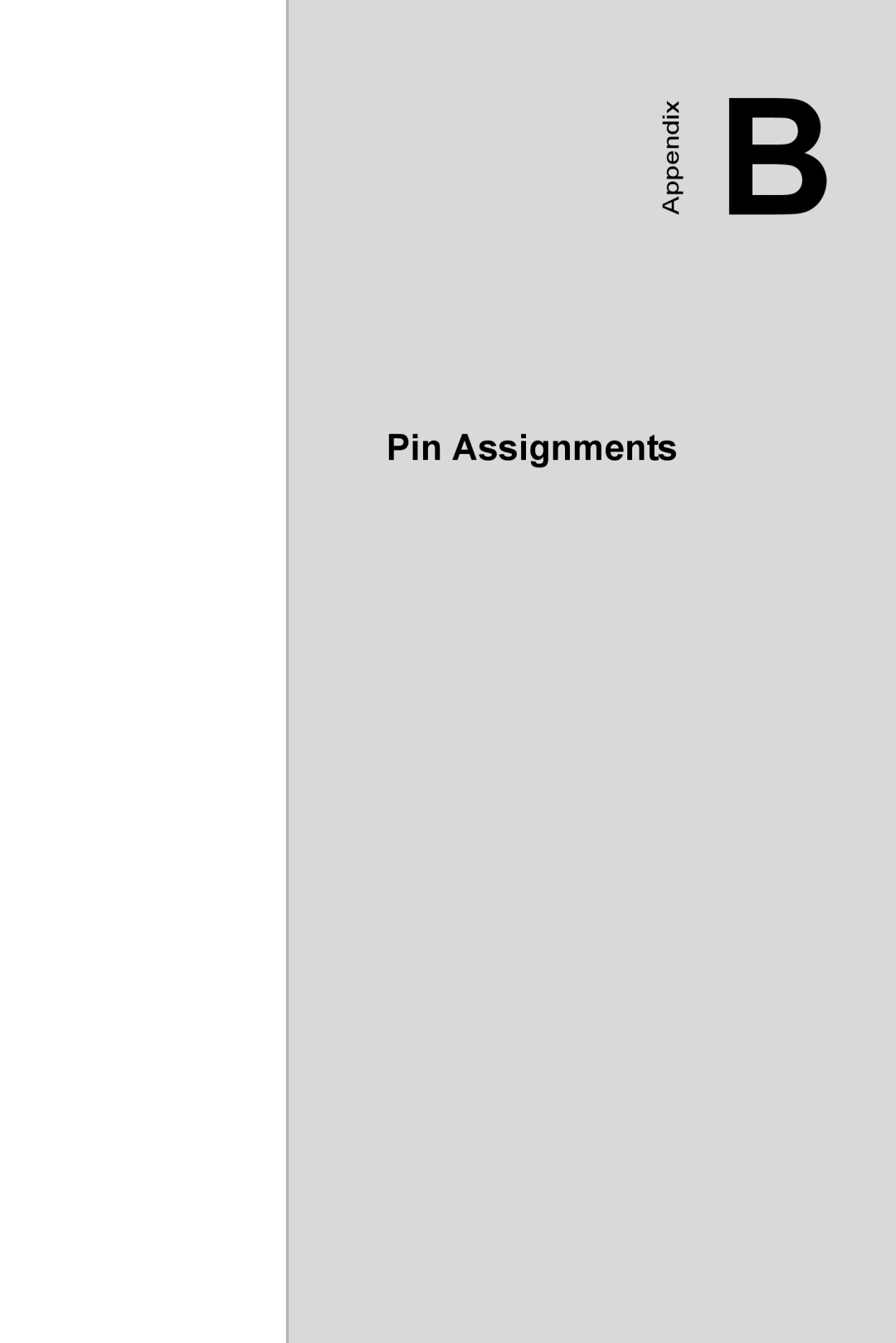 Advantech PCA-6185 user manual Pin Assignments, Appendix 