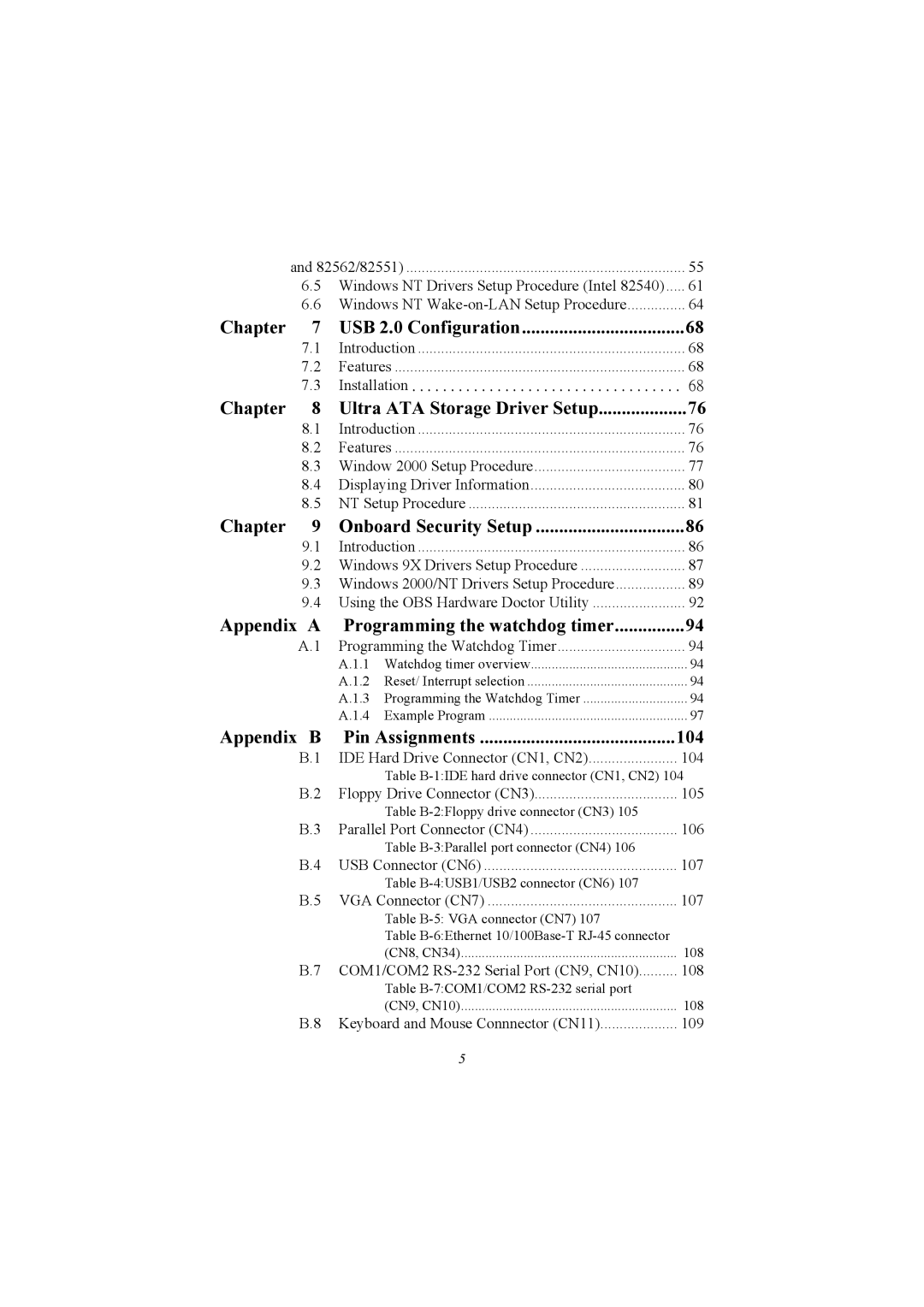 Advantech PCA-6186 user manual Chapter 